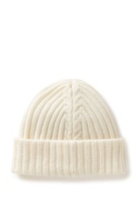 United Colors of Benetton IN CABLE WITH TURN UP CUFF - Beanie - white