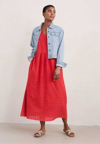Seasalt Cornwall MEADOW BRODERIE - Freizeitkleid - tomato - red