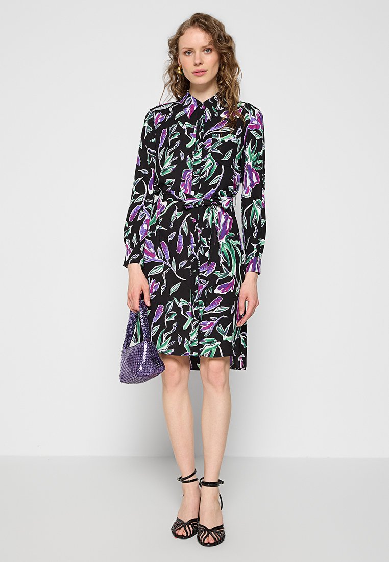 Diane von Furstenberg Blousejurk zwart Diane von Furstenberg Blousejurk zwart