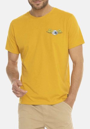 T-shirt imprimé - moutarde