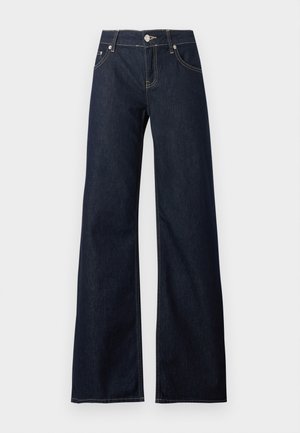 Topshop, TSANNA - Wide leg - dark blue denim