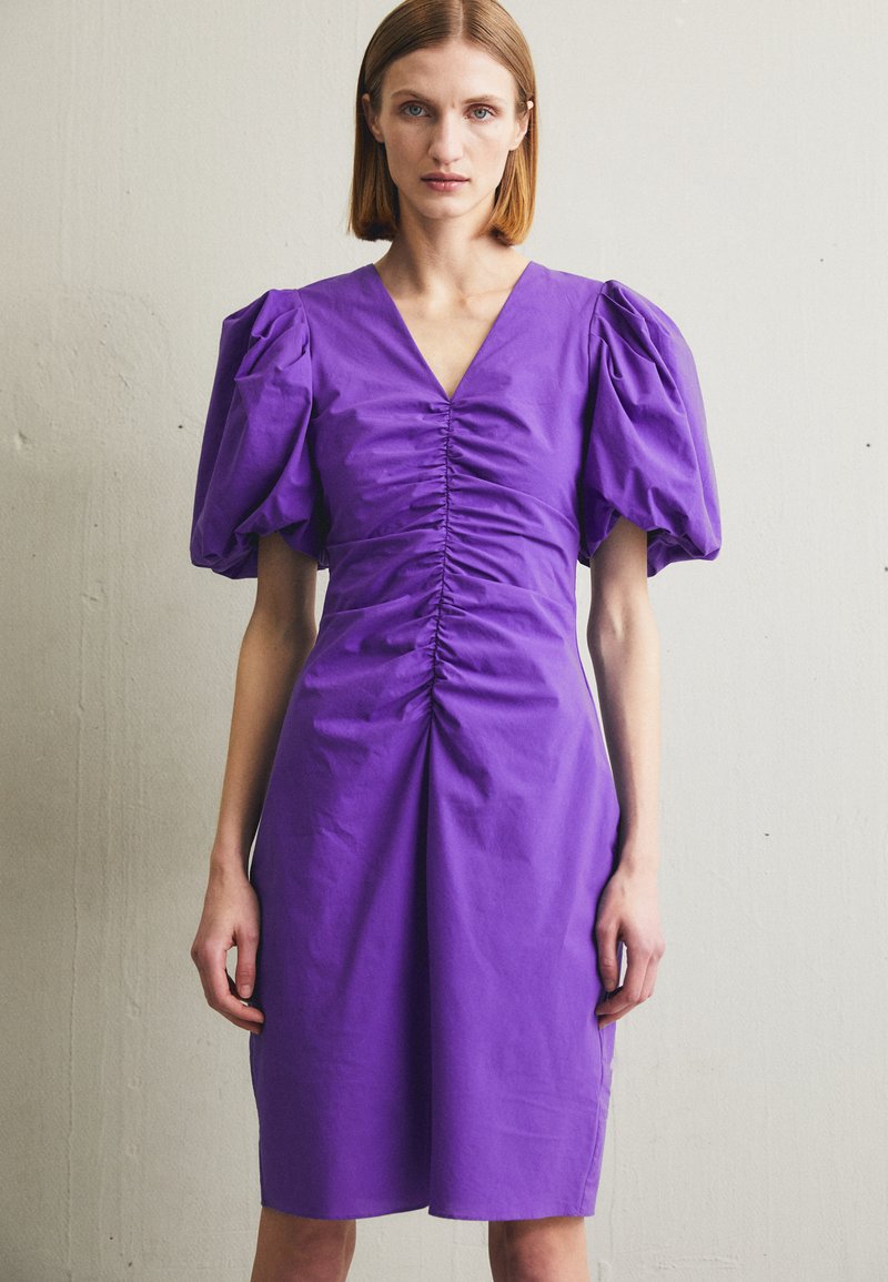 DESIGNERS REMIX SANDRINE PUFF SLEEVE DRESS Shift dress lilac/purple