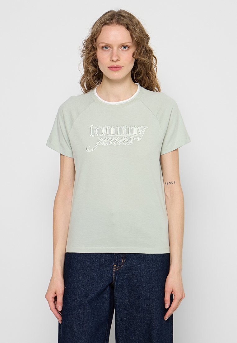 Tommy Jeans T-shirt print groen Tommy Jeans T-shirt print groen