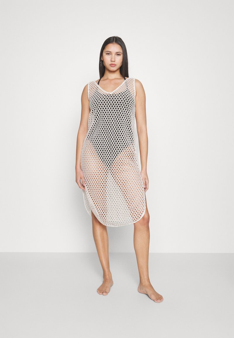 ONLY ONLFLORENCE CROCHET DRESS Complementos de playa ecru/crema