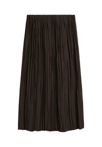 Massimo Dutti PLEATED MIDI - A-lijn rok - dark brown