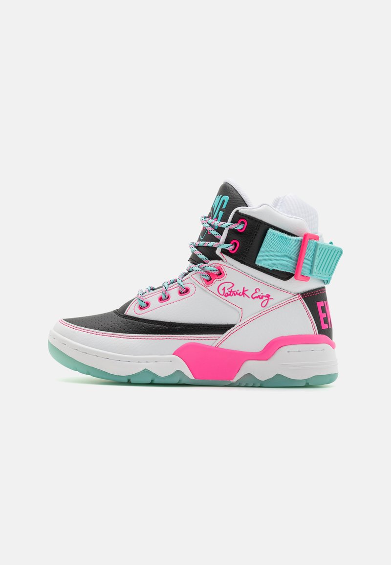 Patrick Ewing - EWING 33 - Sneakers hoog - white/black/knockout pink, Vergroten