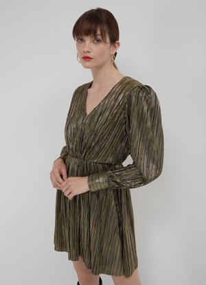 Calliope CORTO PLISSETTATO  - Vestito elegante - oro