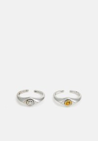 ONSCLARK SMILEY UNISEX  2 PACK - Gredzens - silver-coloured
