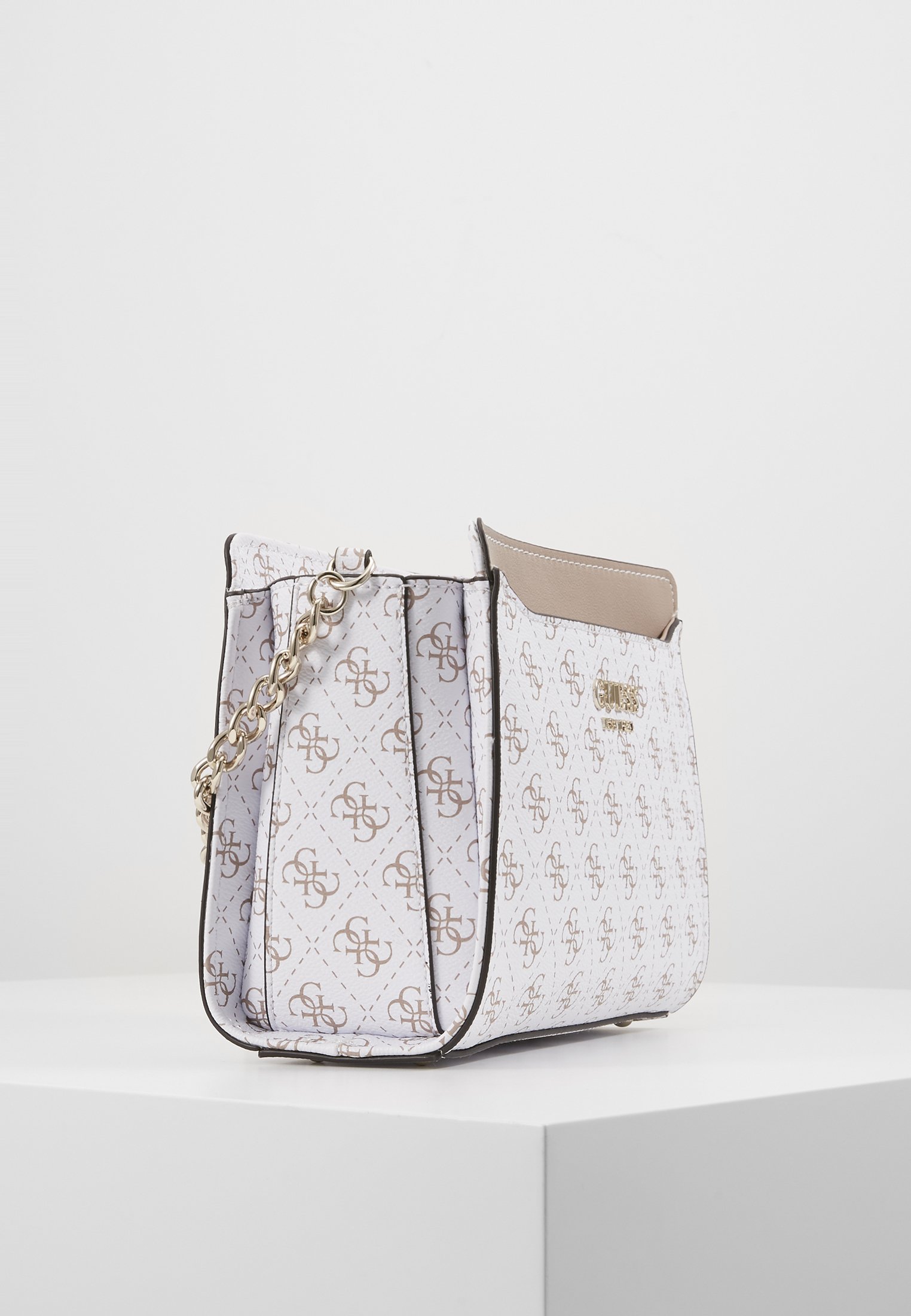 Guess LORENNA CROSSBODY TOP ZIP Skulderveske whitehvit Guess LORENNA SHOULDER BAG Håndveske whitehvit Zalando.no