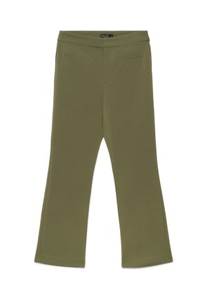 Calliope, PANTALONE LUNGO TINTA UNITA - Trousers - verde militare scuro