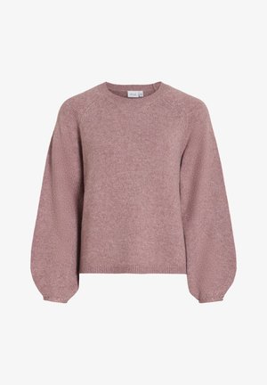 VILA, VILA STRICKPULLOVER VISAPNA - Strickpullover - rosenholz
