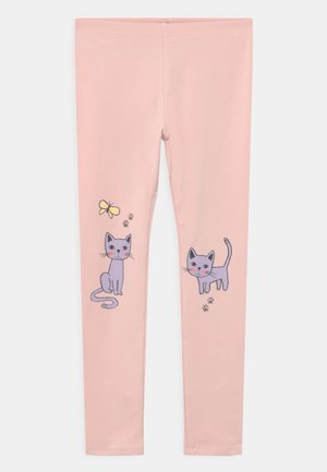 MINI CAT PRINT - Legíny - light dusty pink
