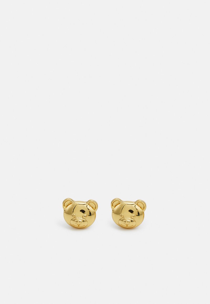 MOSCHINO EARRINGS - Earrings - shiny gold-coloured