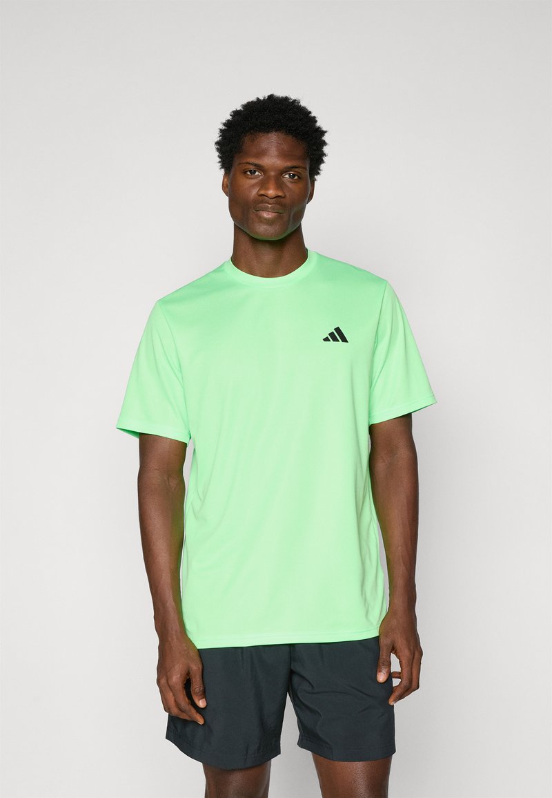 adidas Performance TRAIN ESSENTIALS - Sportovní tričko - lime burst/black