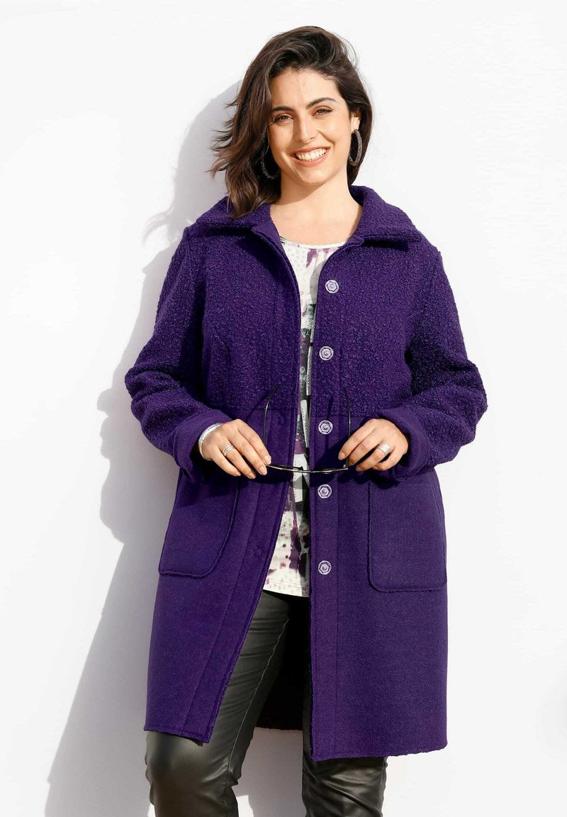 Damen Parkas | MIAMODA Kurzmantel lila - UN50549 Damen Parkas | MIAMODA Kurzmantel lila - UN50549