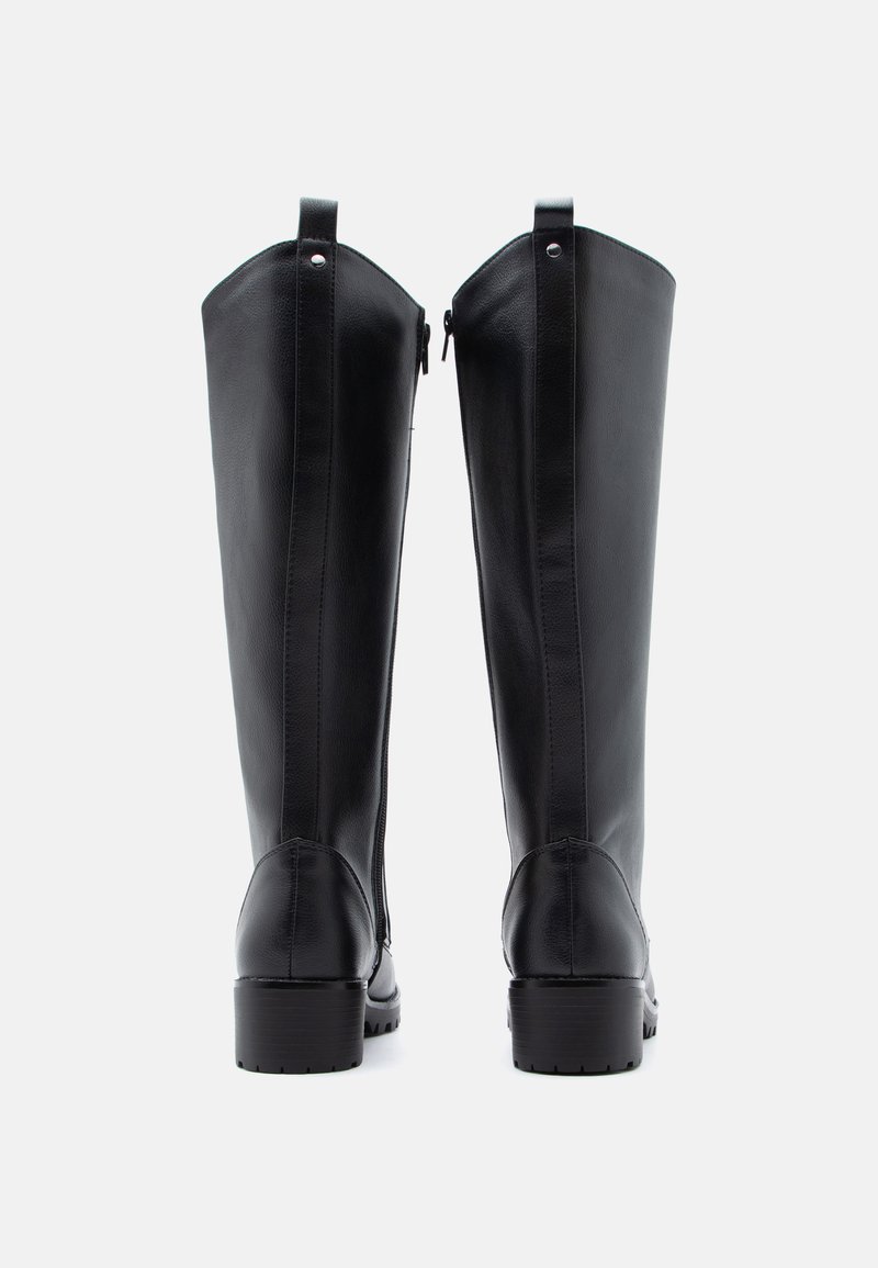 Bottines à Lacets En Cuir Brossé Et Re-nylon Noir