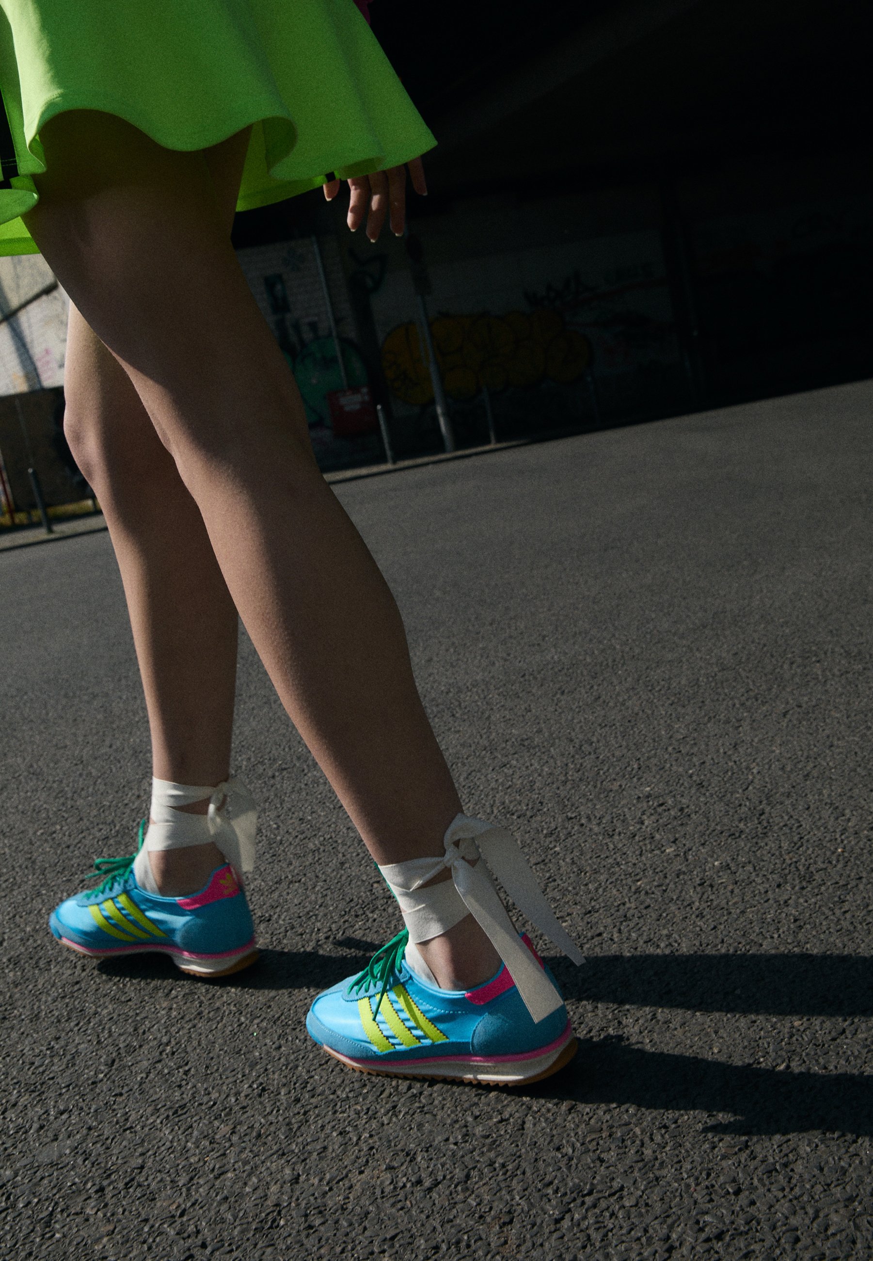 adidas Originals SL 72 OG - Trainers - sky rush/solar yellow adidas Originals SL 72 OG - Trainers - sky rush/solar yellow