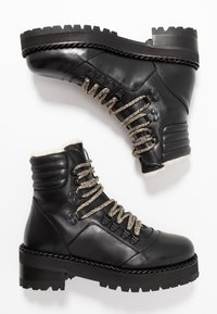 The Kooples Stivaletti con plateau - black