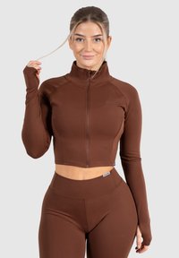 Smilodox CROP ADVANCE PRO - Trainingsjacke - braun