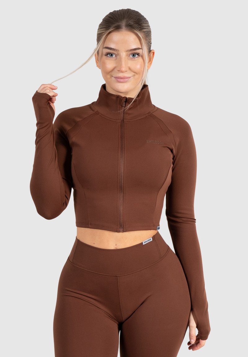 Smilodox CROP ADVANCE PRO - Trainingsjacke - braun