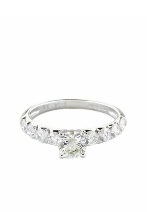 DIAMONDS SHOULDER ENGAGEMENT - Ring - white gold