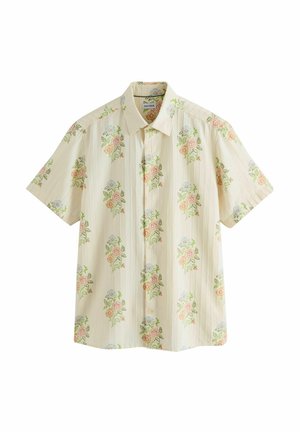 Next REGULAR FIT - PRINT SHORT SLEEVE - Chemise - ecru white/pink floral