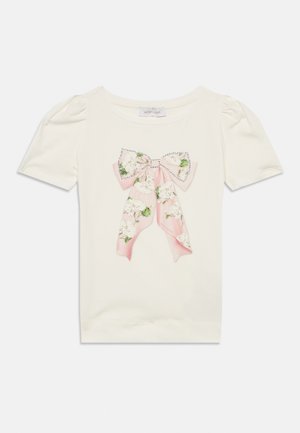 TEE FIOCCO - Apdrukāts T-krekls - panna/rosa