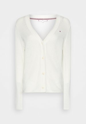 SOFT V-NECK CARDIGAN - Vest - ecru
