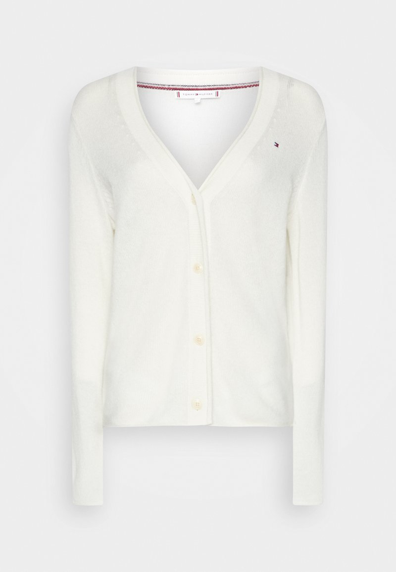 Tommy Hilfiger SOFT VNECK CARDIGAN Cardigan ecru/white Zalando.de