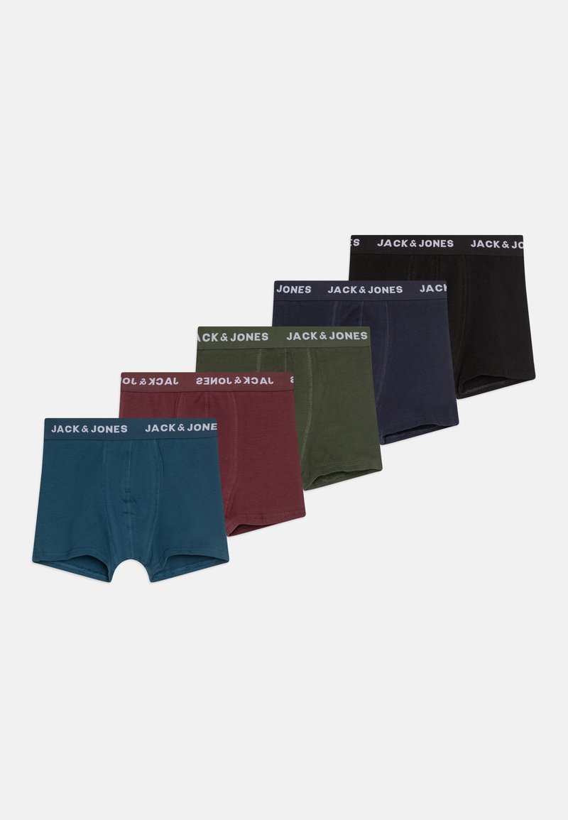 Jack & Jones Junior JACTEO SOLID TRUNKS JNR 5 PACK - Hipsters - navy/vineyard wine/black/ green/legion blue