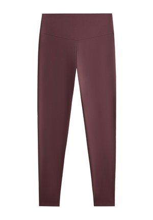 OYSHO, COMFORTLUX ANKLE-LENGTH LEGGINGS 31320226 - Leggings - burgundy