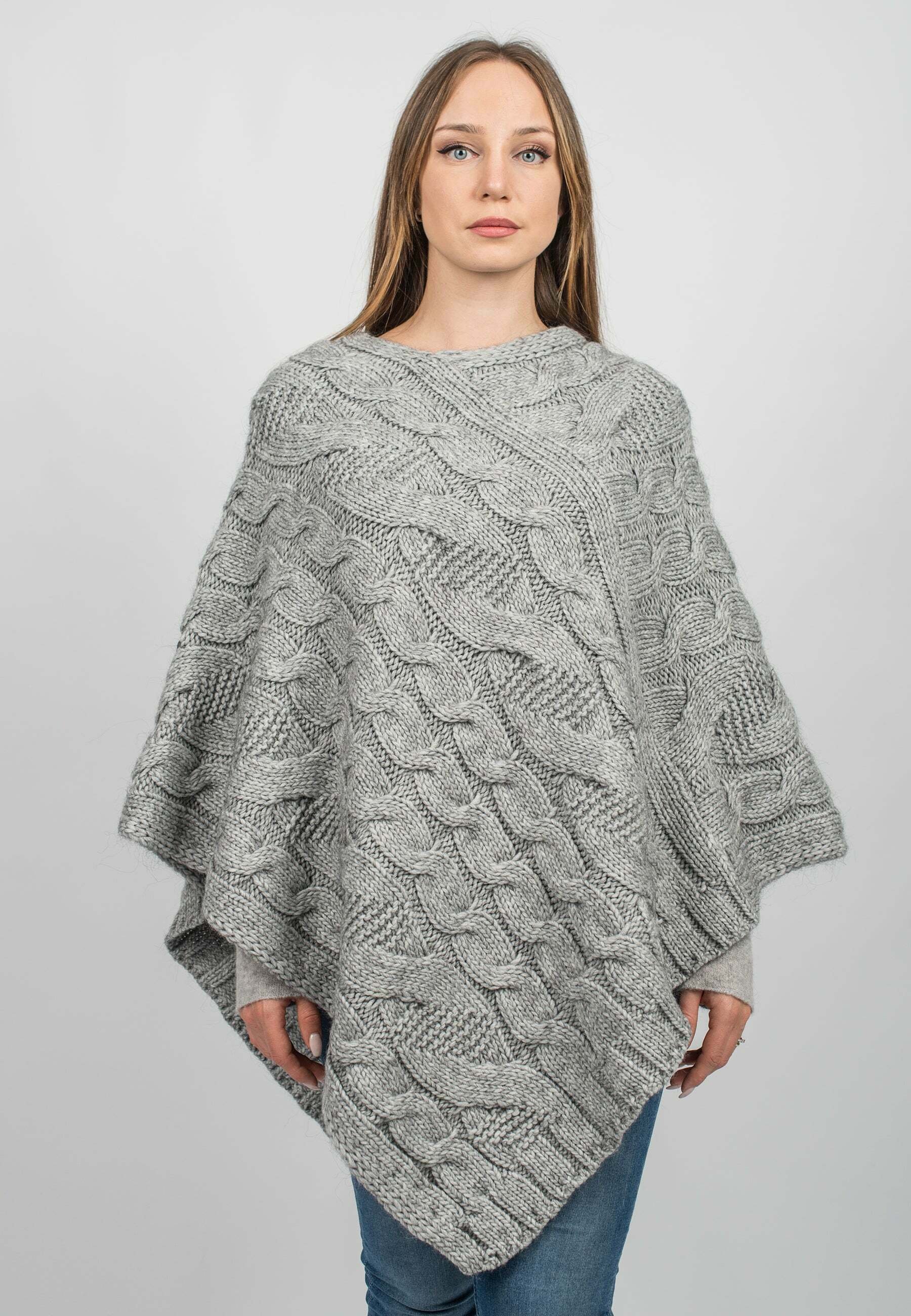 Dalle Piane Cashmere Poncho – 100% Kaschmir, Handgefertigt In Italien, Einheitsgröße