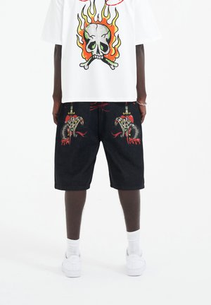 Ed Hardy Shorts di jeans - black