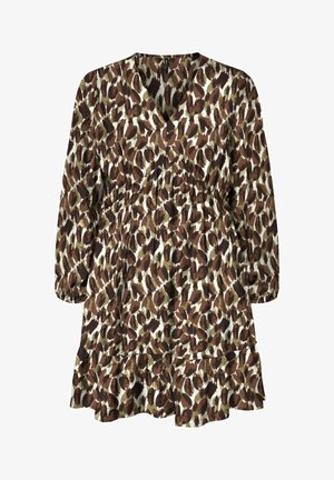 Vero Moda Curve, KLEID VMCMEA KURZES KLEID - Nappali ruha - chocolate torte