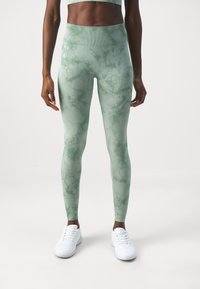 ICANIWILL DEFINE SEAMLESS TIE DYE - Leggings - light sea green
