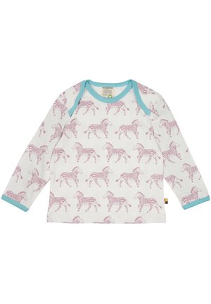 loud + proud DRUCK ZEBRA ASTER - Long sleeved top - rosa