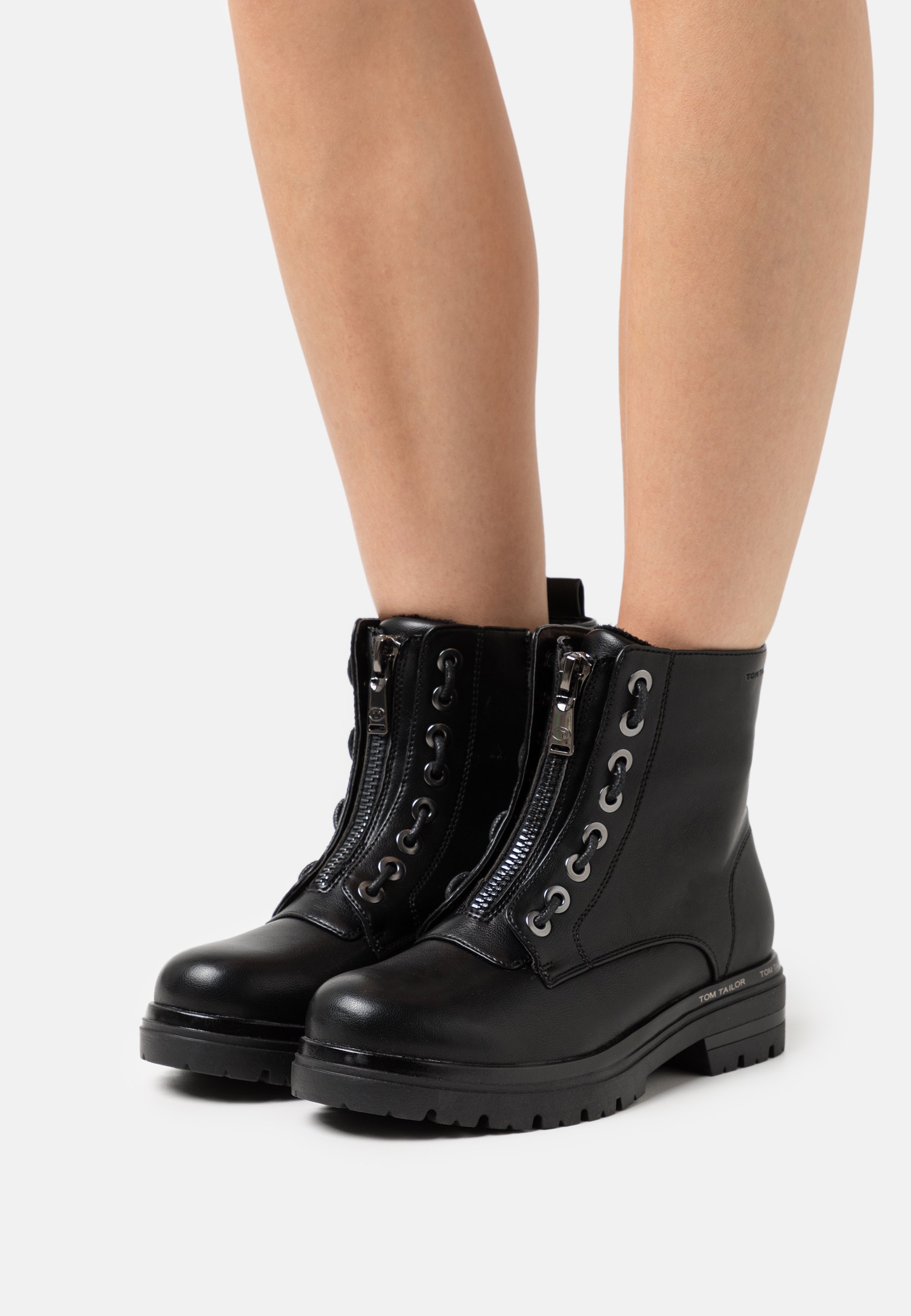 TOM TAILOR Korte laarzen - black/zwart - Zalando.nl
