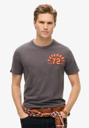 Superdry & Co, VINTAGE ATHLETIC SHORT SLEEVE - T-shirts print - graphite black