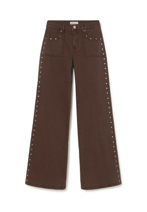 TACHAS - Vaqueros rectos - marron