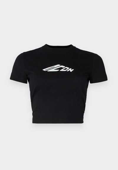 DSQUARED2 ICON MINI TEE - Trükipildiga T-särk - black