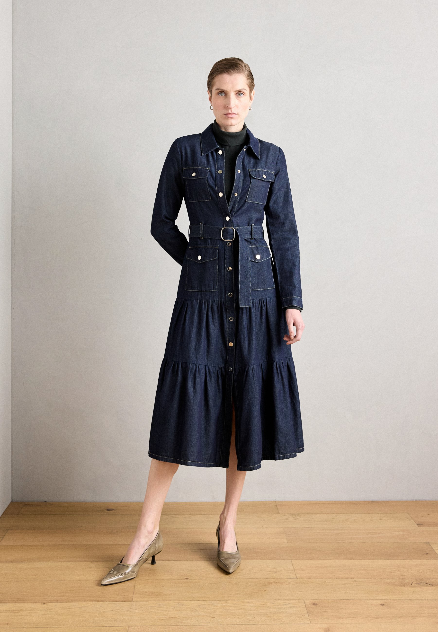 Morgan Denim dress - denim brut/blue denim - Zalando.co.uk