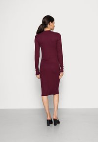 Modström KROWN NECK DRESS - Vestido direito - currant