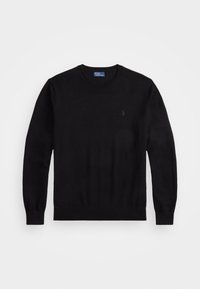 WOOL CREWNECK SWEATER - Džemper - polo black