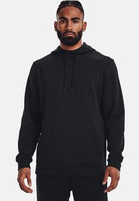 Under Armour - ARMOUR FLEECE - Hoodie - black Thumbnail Image 1