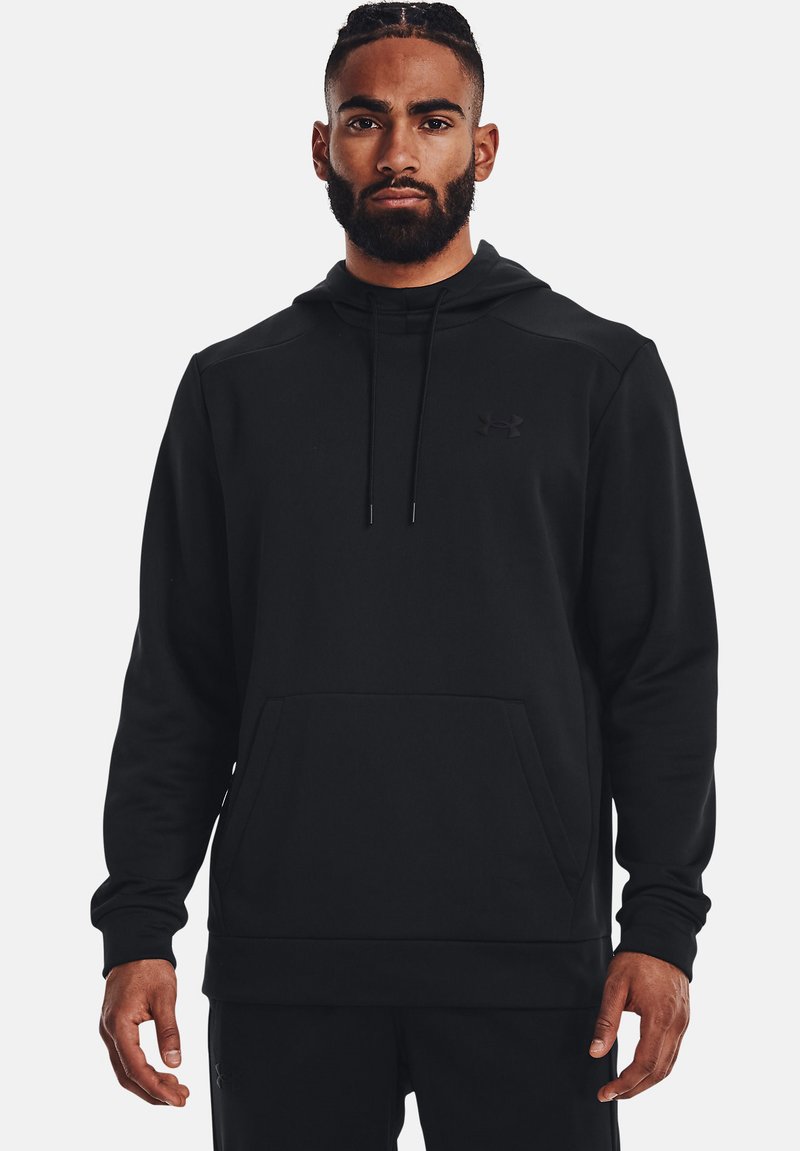 Under Armour - ARMOUR FLEECE - Hoodie - black, Enlarge