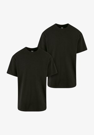 Urban Classics, HEAVY 2-PACK - T-shirts basic - black black