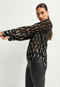 Next LONG SLEEVE SHEER - Skjortebluser - monochrome moon print