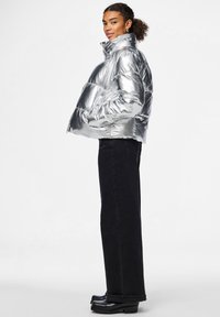 Pieces PCNAMIE PUFFER JACKET - Ziemas jaka - silver