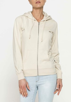 Carrera Jeans FULL-ZIP HOODIE - Felpa con zip - beige