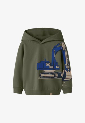 Name it, NMMNERO LS NREG SWEAT WH BRU - Hoodie - olive night
